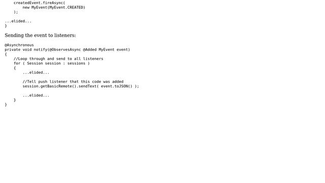 Is there a part of Java's CDI that allows keeping track of whether specific clients received an... смотреть онлайн