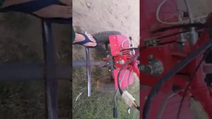 Набрал водички! На мотоблоке трогаемся.