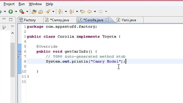 Design Pattern : Factory method pattern