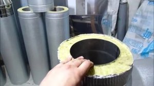 Дымоход с нержавеющей подставкой - табурет.