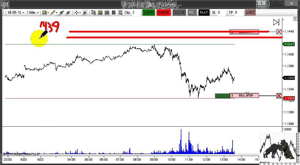 Трейдинг онлайн на чикагской бирже (CME). Торговая стратегия скальпинг, интрадей. 22 06 2015. 6Е