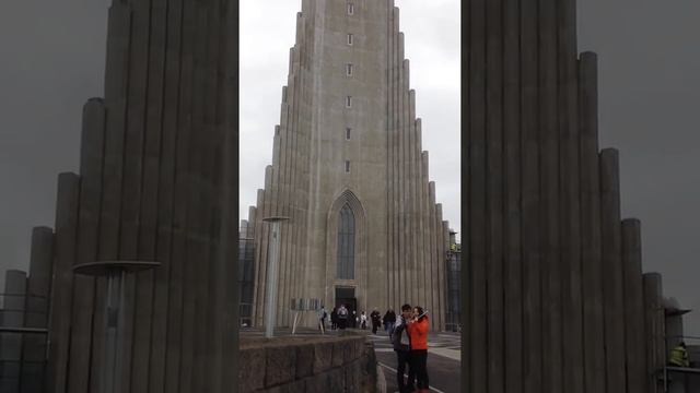 The Hallgrimskirkja Church in Reykjavik Iceland