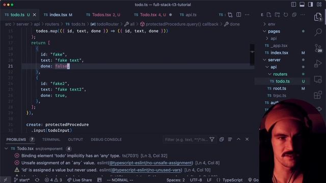 Full Stack Tutorial - [Next.js, TRPC, T3, Typescript, Prisma, Tailwind, Zod] смотреть онлайн