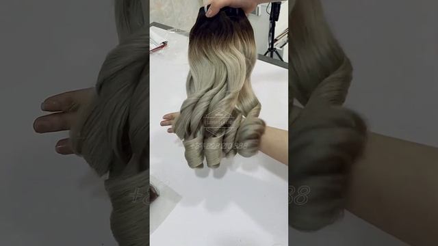 Gray bouncy hair Bibo Hair Vietnam +84828210888 #wefthair #hairfactory #wigshop #hairshop #hairwig