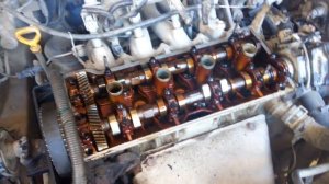 Ч 7 Замена сальников коленвала Тойота королла Спасио ае 111 , двигатель 4а фе ,4a-fe