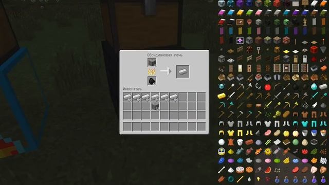 Обзор мода Iron furnace. Новые печи. смотреть онлайн