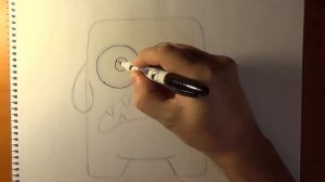 How to draw a  monster, Cómo dibujar un monstruo, Как нарисовать монстра