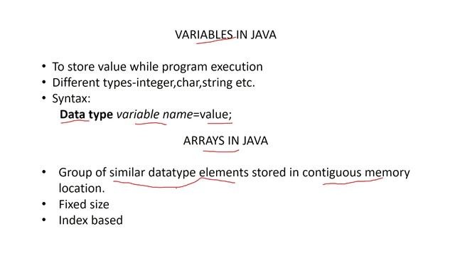 JAVA part2 Malayalam /KTU SYLLABUS /KTU S3 CSE CST 205 OOPJ/Primitive DATA  TYPES/variables/Arrays/