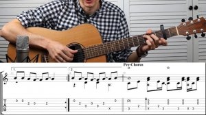 NUMB - Разбор на гитаре (Linkin Park). Как играть на гитаре фингерстайл + табы