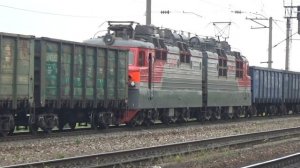 Электровозы ВЛ80С-2004 + ВЛ80С-1036 + ВЛ80С-2658 с грузовым поездом