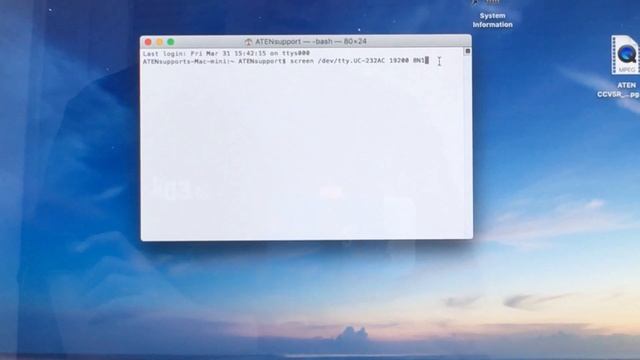 Controlling a RS232 device from a terminal on Mac смотреть онлайн