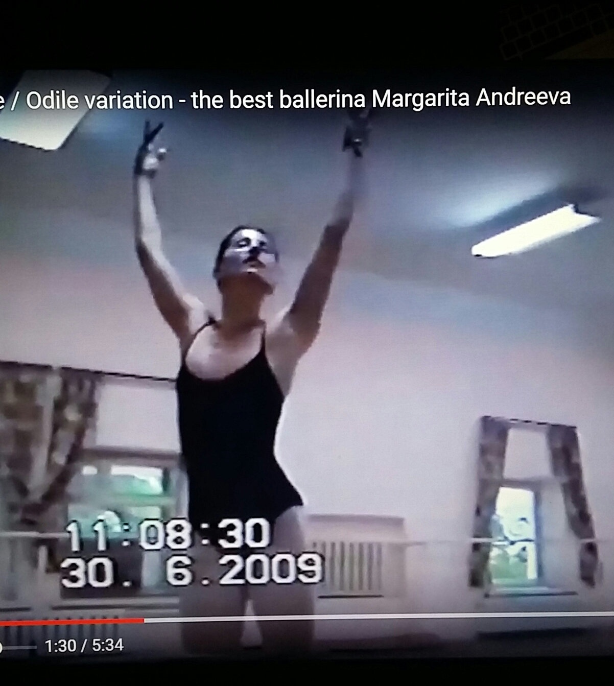 Одилия, репетиция - балерина Маргарита Андреева смотреть онлайн