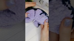 Как спрятать хвостики плюшевой пряжи.