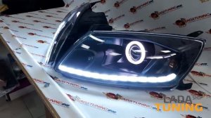 Фары Лада Гранта с Би-линзой и ДХО с "лексус"поворотниками