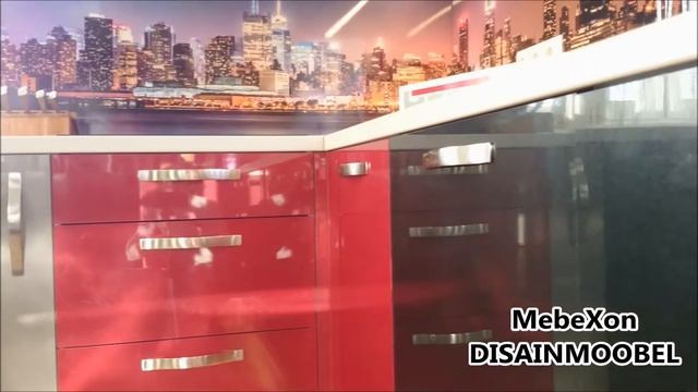 Красно-чёрная кухня от MebeXon смотреть онлайн