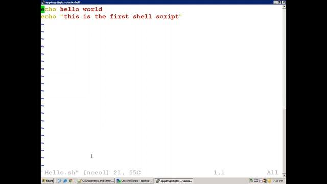 Unix Shell Script Basic Samples смотреть онлайн