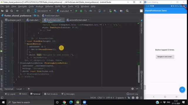 Get Storage and Shared Preferences Explained using Simple Counter App | Flutter | CodeStudio