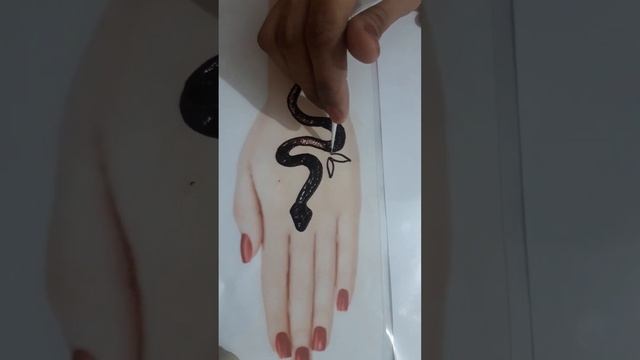 Beautiful tribal snake tattoo design#shorts|Easy Snake Tattoo|Snake tattoo on hand|Art by Asma Anam