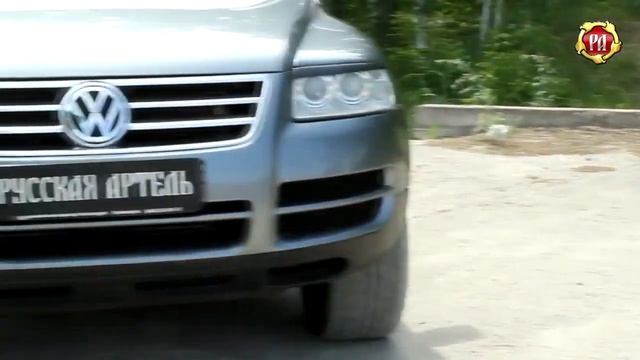 Накладки на фары реснички на Volkswagen Touareg polza-tuning.ru
