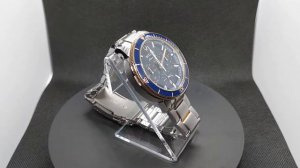 Bulova Marine Star - 98B301 - Rose Gold & Blue Dial Watch - HD No talking, just video!