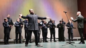 Хор Сретенского монастыря - "Go down, Moses" солист Вадим Зарипов