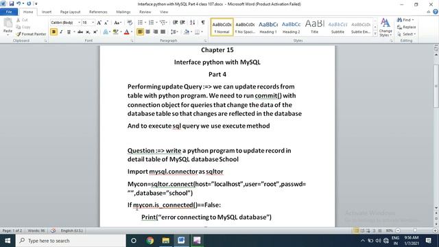 Interface python with MySQL Part 4 class 107 смотреть онлайн