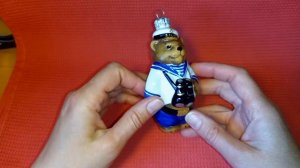 Обзор елочных игрушек фирмы Ариель Мишка-Моряк старая коллекция. Елочные игрушки/Новогодние игрушки