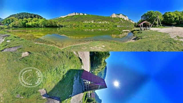 3D панорама. Озеро возле Мангуп-Кале смотреть онлайн