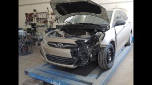 Hyundai Solaris.Ремонт после дтп.