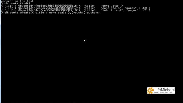 MongoDB Querying $push Modifier смотреть онлайн
