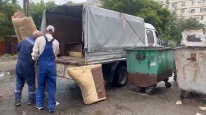Уборка стихийной свалки в Новороссийске