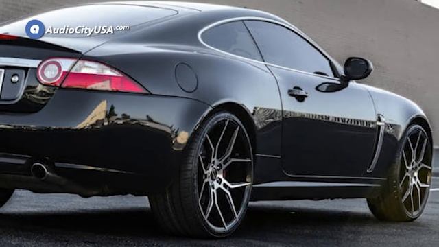 22″ Giovanna Wheels Haleb Black Machined Rims on Jaguar XK AudioCityUSA смотреть онлайн