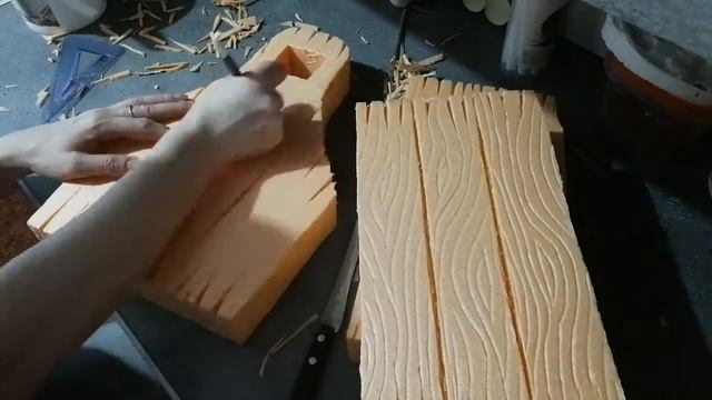 Декоративный ящик из пеноплекса (пенопласта)
