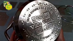 ОБЗОР КАСТРЮЛИ " VICALINA " ИЗ НЕРЖАВЕЮЩЕЙ СТАЛИ 18 /10 .ДЛЯ ВКУСНОЙ ЕДЫ/#irinashparko