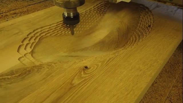 CNC Router Machine Milling Out Double Oak Wooden Sink смотреть онлайн