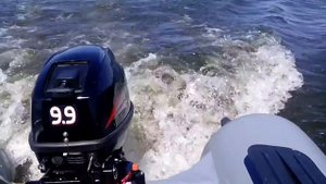 Обкатка лодочного мотора хайди 9.9 и лодка викинг 340