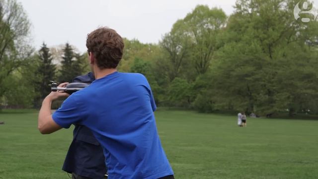 Drones: Testing the 'selfie drone' in Central Park | Guardian Tech смотреть онлайн