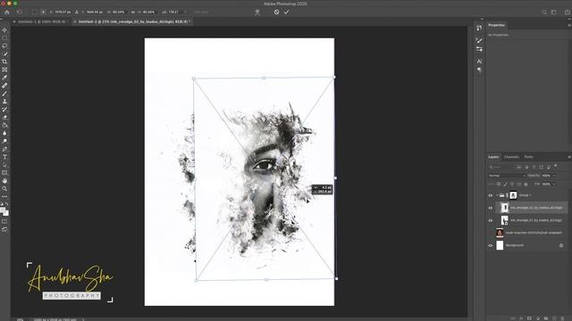 How to get awesome Ink Smudge Effect in Photoshop? смотреть онлайн
