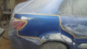 РЕМОНТ ДВЕРИ И КРЫЛА. KIA RIO.покраска авто своими руками