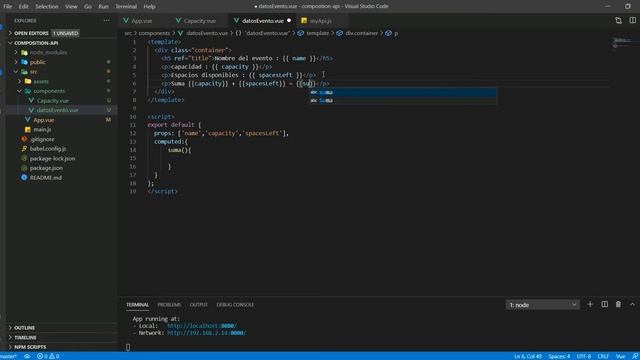 Pasar propiedades en la composition API. Vue.js 3 смотреть онлайн