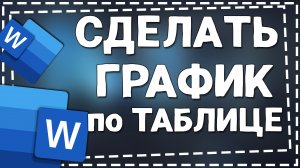 Как сделать График в Ворде по Таблице