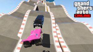 Борьба за первое место, спуск подъем по русским дорогам в GTA V OnLine