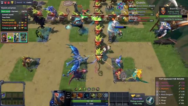 Топ кастомка Dota 2. Farm TD. Обзор крутой кастомки.