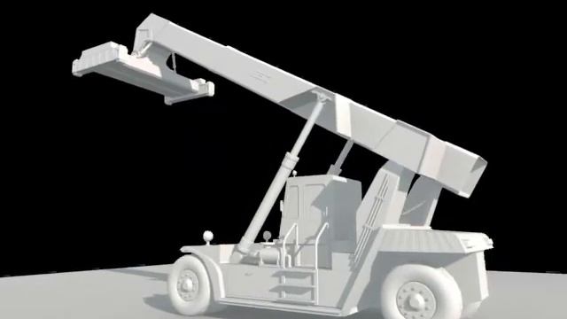 3DS MAX 2010 - 3D MODELING - REACH STACKER смотреть онлайн