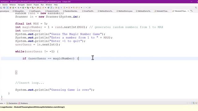 CIS171 Java Guessing Game While Loop No Validation смотреть онлайн