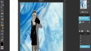 Видео урок фотошопа в "Фотошоп онлайн" с готовыми паками.