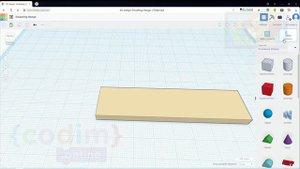 #3D_моделирование_Tinkercad Урок 2.4 Делаем именной брелок! Codim.online школа программирования