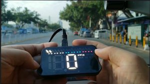 Работа проектора HUD М7