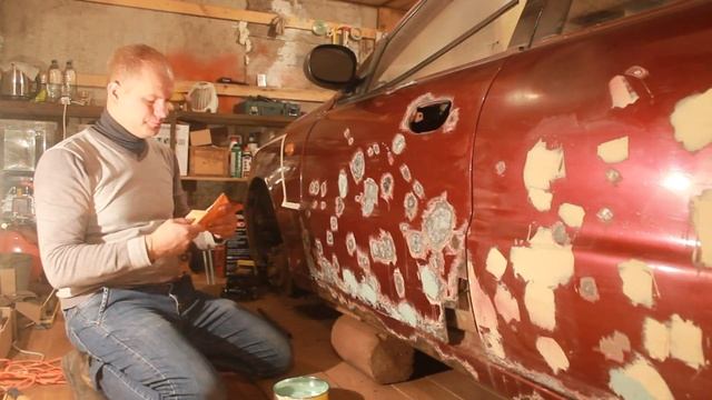 Удаление сильной ржавчины с кузова Chevrolet Lanos. Перекуп вариант. смотреть онлайн