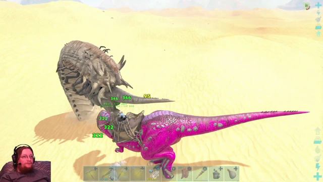 The Tie that binds them! Deathworm, Giga, Rexes. Ark Survival смотреть онлайн